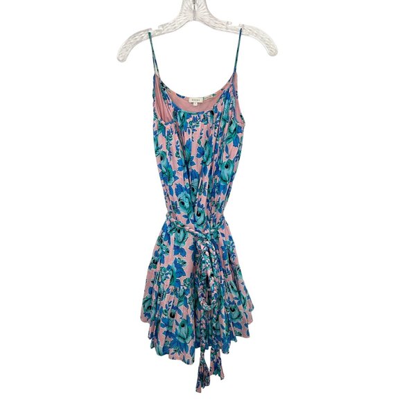 RHODE Nala Pop Floral Pink & Blue Mini Dress - Size S - Picture 5 of 12